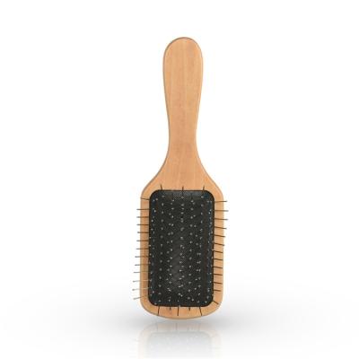 China Customized Wholesale Logo Hair Brush Air Cushion Duct Paddle Brush Waterproof Wooden Detangling Curly Hair Brush Wholesale Free Sample for sale