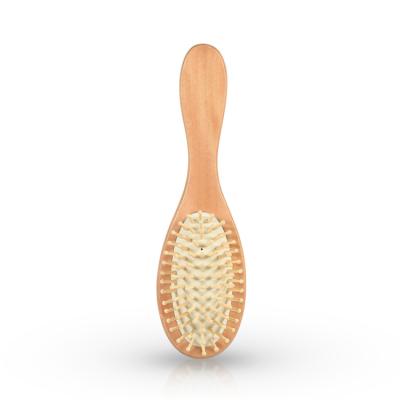 China Waterproof Hot Sales Boar Bristle Hair Reading Brush Soft Wooden Hair Brush for sale