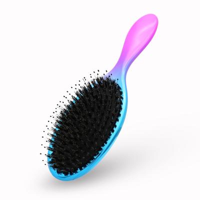 China Wholesale Custom Logo Hair Brush Paddle Brush Boar Bristle Air Cushion Detangling Waterproof High Quality Shiny Brush Bling Hiar for sale