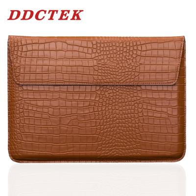 China Protect Your Notebook PU Office Notebook Briefcase Businessman Laptop Smooth Leather Bag Sleeve For Macbook 11 13 15 inch for sale