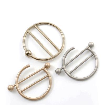 China Bags Around the Corner Metal Belt Buckles Scarf Ring Button T-shirt Knot Buckles Garment Decoration Buckles Clothing Accessories for sale