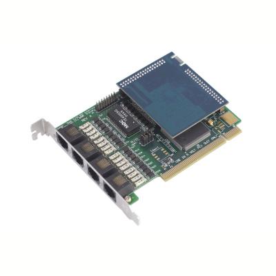 China Freepbx/elastix/Issabel 4 TE407P four span T1/E1/J1/PRI digital PCI 5.0V with hardware echo cancellation Asterisk Issabel 4/Elastix/freepbx IPPBX card for sale