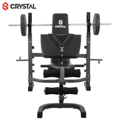 China Salon SJ-7850-1 Mutli Function Station Adjustable Dumbbells Weigh Bench With Resistance Band for sale