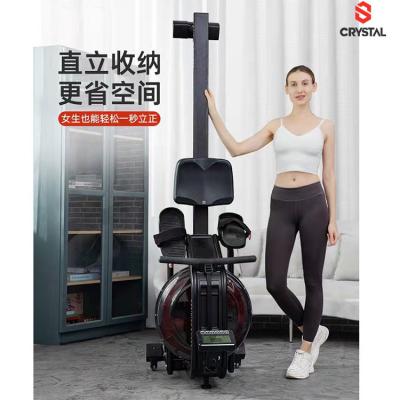 China New Use Crystal Sports SJ-RW5713 Gym Fitness Exercise Water Rower Home Rowing Machine With Screen for sale