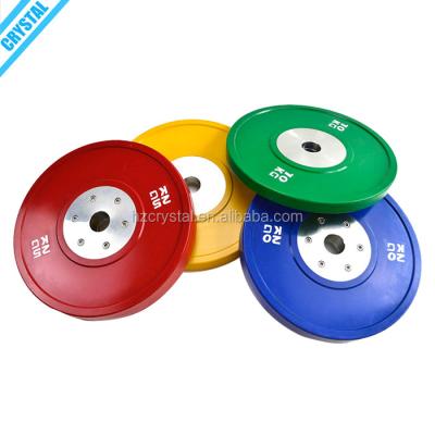 China SJ-CBP Durable Best Price Premium PU Coated Competition Weight Bumper Plate 50kg for sale