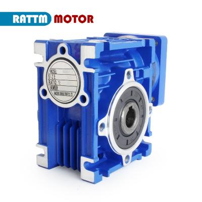 China Home use NMRV030 reducer worm gear gearbox reducer ratio with 8*11mm shaft bushing adapter for NEMA 23 for sale