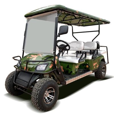 China china legal street golf cart 6 seats custom electric golf cars hunting golf buggy low price for sale 22*9.5-10 with aluminum alloy rim for sale