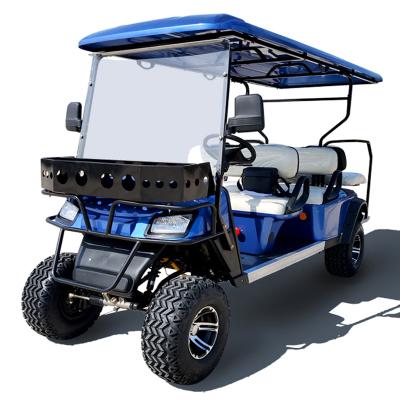 China Hot seller 6 Seat lifted electric golf cart club car beach hunting buggy for sale 22*9.5-10 with aluminum alloy rim for sale