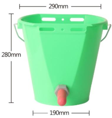 China Clearance - Calf bucket Feeder Euro style - with Nipple, Valve, and hanging bracket for sale