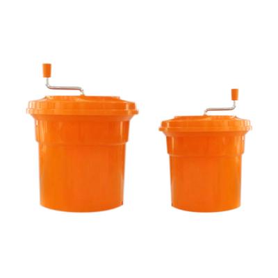 China Sustainable Factory Price Manufacturer Orange Green Large Salad Spinner For Restaurants for sale