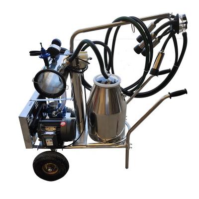 China Farm Single Bucket Electric Vacuum Pump Portable Cow Goat Milking Machine for sale