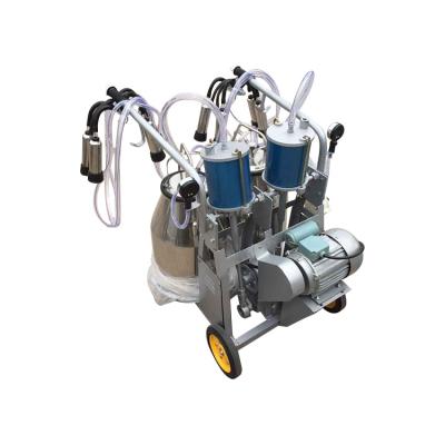 China Farms Cow And Goat Group Portable Piston Double 25L Buckets / Reservoir Milking Machine For Sale for sale