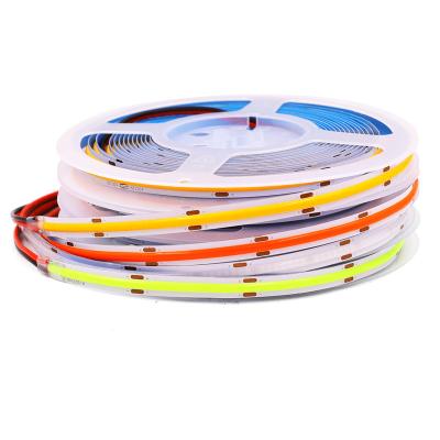 China Advertising COB Strip Light With 320 PCB 528leds/meter Width 10mm 14w/m 12v 24v COB Led Strip for sale