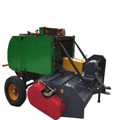 China Hay Corn Straw Crushing And Packaging Machine Pull Type Straw Crushing And Picking And Packaging Machine for sale