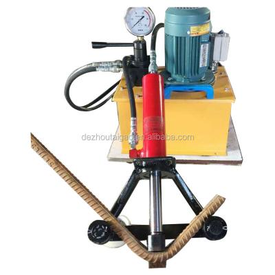 China building construction portable hydraulic steel rebar bending machine/steel rebar bender with electric pump for sale