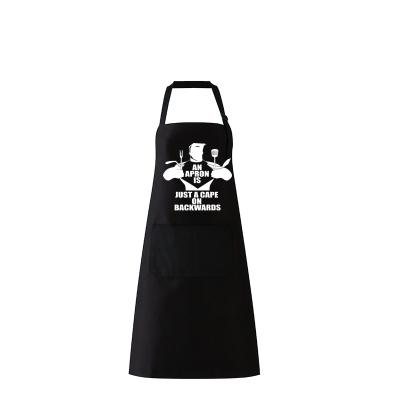 China Super mandecorative tidy/storage apron with 2 pockets, adjustable kitchen chef apron, used for BBQ cooking for sale