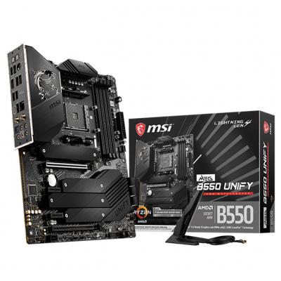 China MSI Desktop Meg B550 UNIFY Gaming Motherboard with Direct 14+2 Phases with 90A Power Stage and Dual CPU Power Connectors for sale