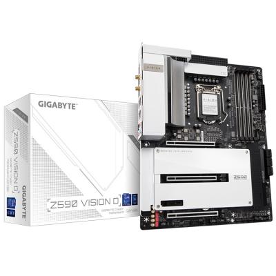 China GIGAOCTET Z590 VISION D Gaming Desktop Motherboard with Intel LGA Socket 1200 Supports 10th and 11th Gen Intel Core Series Processors for sale