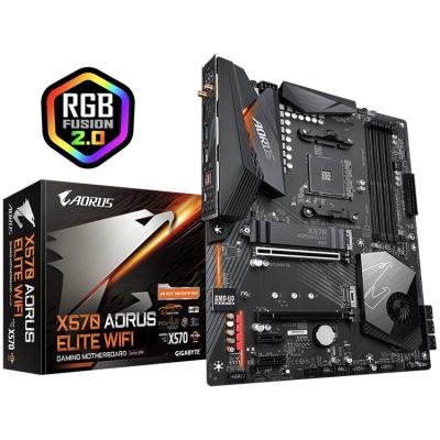 China Q-Flash GIGAOCTET X570 AORUS ELITE WIFI Support Supports AMD 3rd 2nd Gen Ryzen with Radeon Vega Radeon Graphics Processors Motherboard for sale