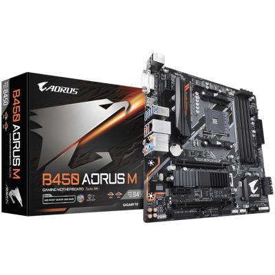 China GIGAOCTET B450 AORUS M AMD AM4 Desktop Socket ATX Micro Gaming Motherboard With B450 Chipset Support 3rd 2nd 1st Gen Ryzen Processors for sale