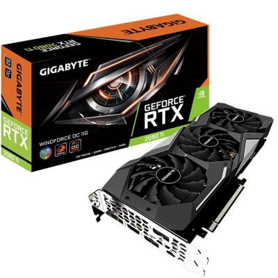 China GIGAOCTET NVIDIA GeForce RTX Ti WINDFORCE OC 11G 2080 Gaming Graphics Card Workstation With GDRR6 Support 352 Bit Over Clock for sale