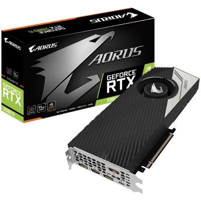 China Workstation GIGAOCTE AORUS NVIDIA GeForce RTX 2080 Ti TURBO 11G Gaming Graphics Card With High Heat Conduction Copper Heatsink for sale