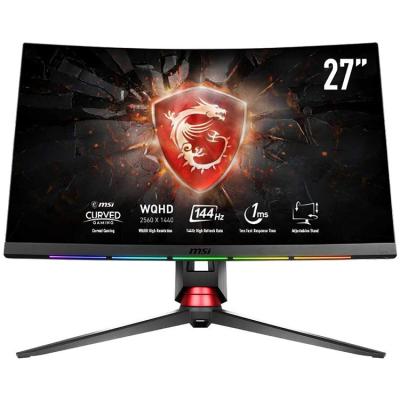 China MSI Full HD RGB Curved Gaming Monitor with 27 inch WQHD VA 144 Hz 1800R RGB 1ms 2560 x 1440 1440p Mystic Light (MPG27CQ2) 27