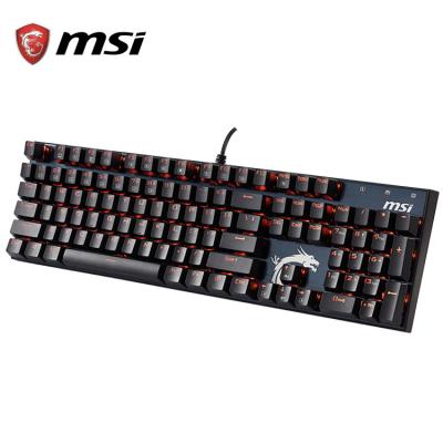 China MSI Gaming VIGOR GK50S Red Backlight Feel Mechanical Gaming Keyboard with 104 Keys for sale