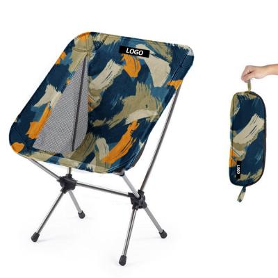 China Foldable Modern Lightweight Folding Moon Camping Chair Portable Outdoor Beach Chair for sale