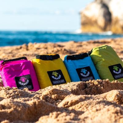 China Beach Sand Stopper Rip Sand Easy-carry Outdoor Waterproof and Portable Nylon Cover with EVA Case for sale