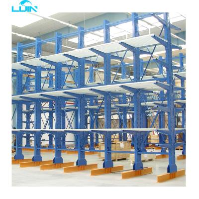 China Adjustable By Yourself Heavy Duty LIJIN Warehouse Storage Racking Cantilever System For Pipe And Lumber for sale