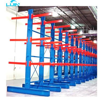 China Adjustable By Yourself LIJIN Rracking Heavy Duty Warehouse Storage Plywood Cantilever Racks for sale