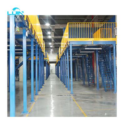 China Corrosion Protection Mezzanine Office Platform Shelves Storage Floor Racking And Shelving System for sale