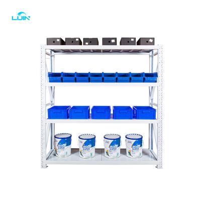 China LIJIN Warehouse Storage System SHELF Light Commercial Industrial Industrial Shelving Adjustable Warehouse Shelves Rack 4 Layers System Height Racking Warehouse for sale