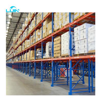 China LIJIN Corrosion Protection Competitive Price Heavy Duty Industrial Rack Warehouse Rack Metal Stack Pallet Shelf for sale