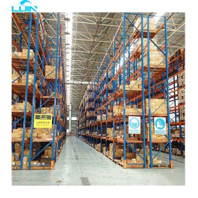 China LIJIN Corrosion Protection Warehouse Rack Rack In Freezer Use Q345 Steel Cold Storage Pallet Rack System for sale