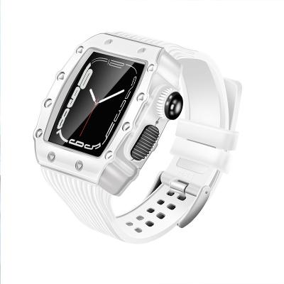 China Replacement Watch Case With Strap 3d Mimoo 41mm Apple Watch Band Cover Polishing Machine Printing Richard Mill Watch Case For Apple Watch 45mm for sale