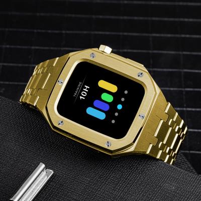 China Replacement Watch Case With Strap Wholesale Mimoo Sapphire Concept Apple Gold Watch Case For Apple Watch s7 for sale