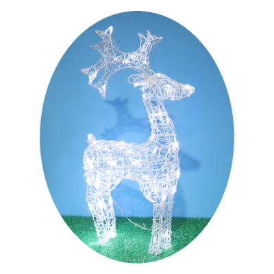 China Acrylic Lights Standing Deer Pretty New Christmas Decor Outdoor Lighting Garden Led Decoration for sale