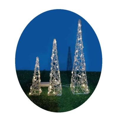 China Three Towers Three Towers Christmas Decorations Outdoor Led Lights for sale