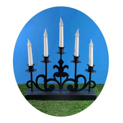 China Candle 7L Indoor Iron Tube Energy Saving Round Head Sconce Lamp for sale