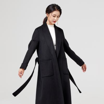 China Women's Wool Fashion Double Coats Women's Fashion Woolen Double Coats for sale