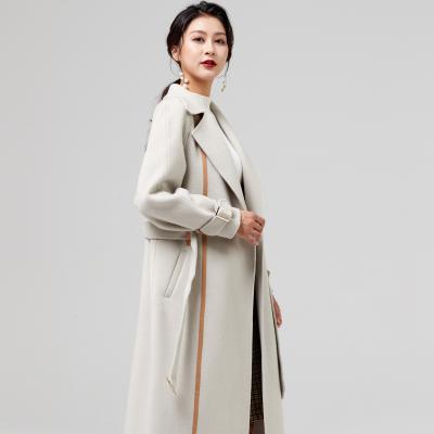 China Women's Wool Fashion Double Coats Women's Fashion Woolen Double Coats for sale