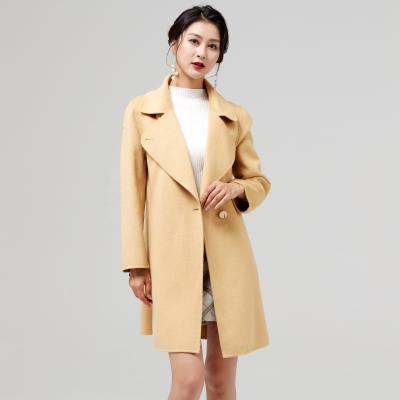 China Double Wool Women's Fashion Double Woolen Coats for sale