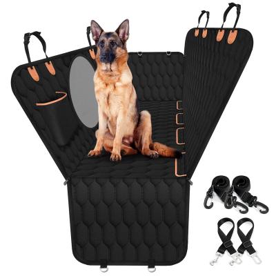 China Durable Waterproof Custom Folding Dog Car Seat Cover Viable for Back Seat Comforter Dog Car Seat Cover for sale