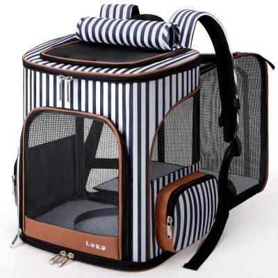 China Sustainable Pet Cages Outdoor Travel Bag For Small And Medium Pets Front Facing Adjustable Dog Carrier for sale