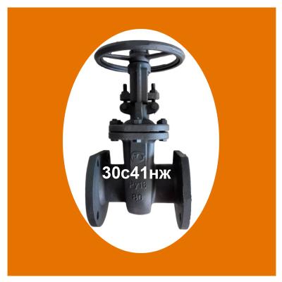 China General russian standard cast steel gost 30c41nj gate valve PN16 DN80 for sale