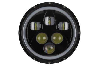 China 7inch 60w Jeep Wrangler Unlimited Lights White Blue Hola Ring With High Low Beam for sale