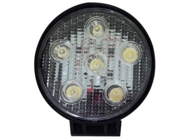 China Round Off Road Led Work Headlight , Motorcycle Bright 18w 6 Led Driving Spotlights for sale