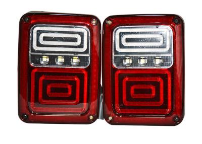 China DC 12V Jeep Wrangler Unlimited Lights Brake Version Tail Light USA Plug for sale